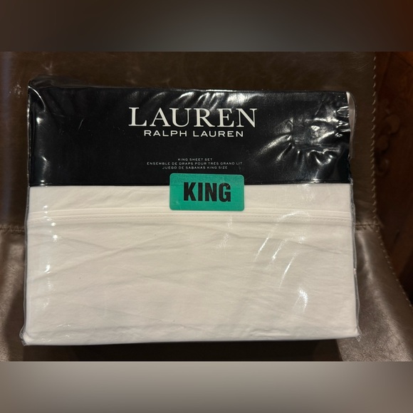 Lauren Ralph Lauren Other - Ralph Lauren Landon Washed Percale King Sheet Set – Extra Deep Pocket – New